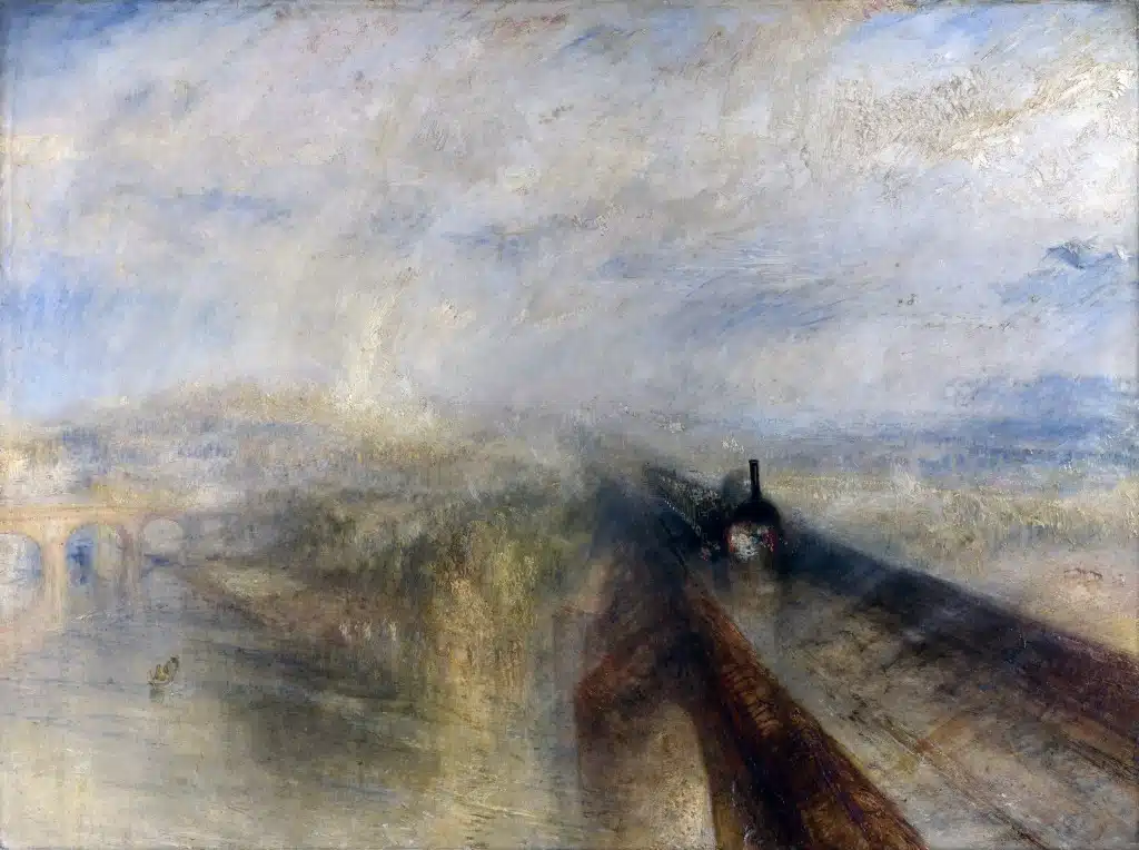 lluvia, vapor y velocidad. El gran ferrocarril del oeste, de Turner