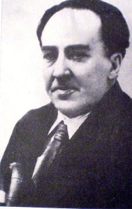 Antonio Machado, autor del poema El tren. Imagen del libro Historia de la Literatura Argentina Vol II