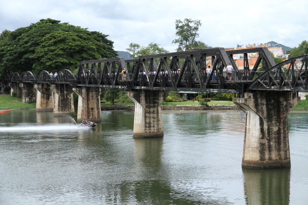 El puente sobre el río Kwai, conocido por la película de 1957, forma parte de este ferrocarril. Foto: Brian Fagan.