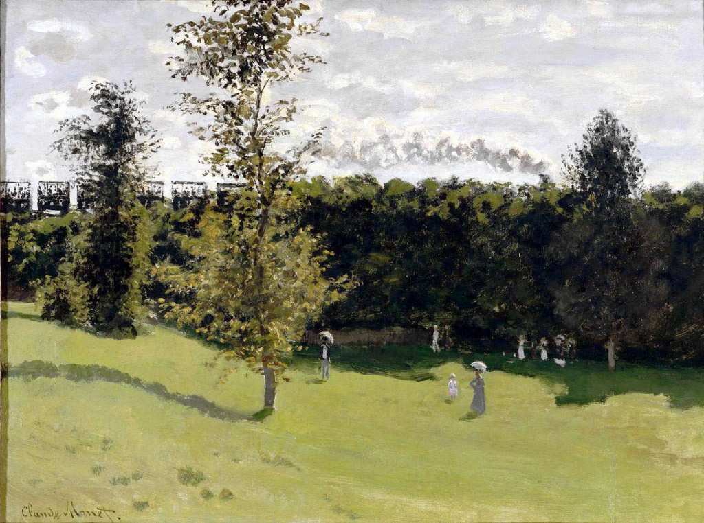 "Train dans la campagne" (Tren en el bosque) de Claude Monet en el Museo de Orsay