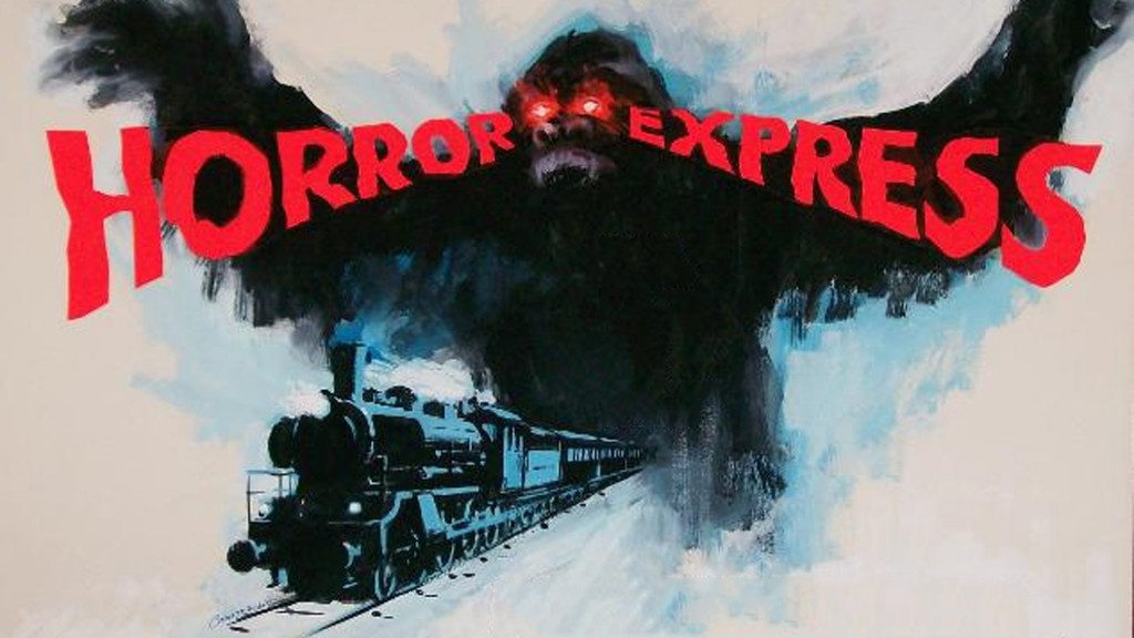 Uno de los carteles de Pánico en el transiberiano bajo su denominación original "Horror Express". 