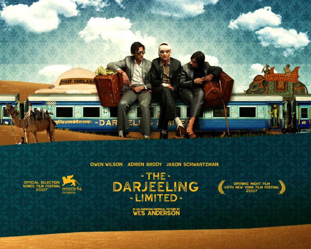 Uno de los carteles de Viaje a Darjeeling. Foto: Filmaffinity.