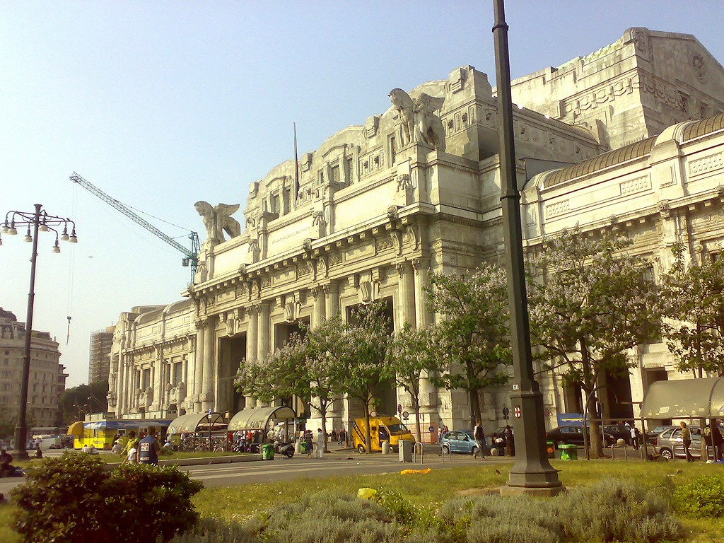 Fachada principal de la Estación Central de Milán. Foto: Aleksi Aaltonen.