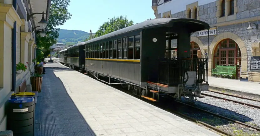 Tren de vapor del Museo del Ferrocarril de Azpeitia