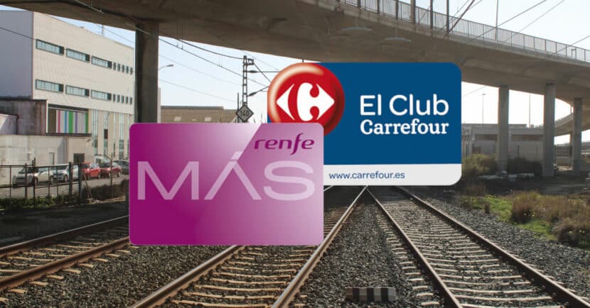 Canjear puntos Más Renfe en el ChequeAhorro del Club Carrefour.
