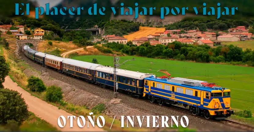 Cabecera del cartel de la temporada de otoño de 2025 del Tren Azul. (C) AZAFT