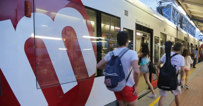 Tranvía de la línea 4 de Metrovalencia en Empalme. © GVA.