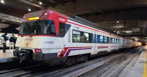 Madrid commuter train at Atocha Cercanías station. © MIGUEL BUSTOS.